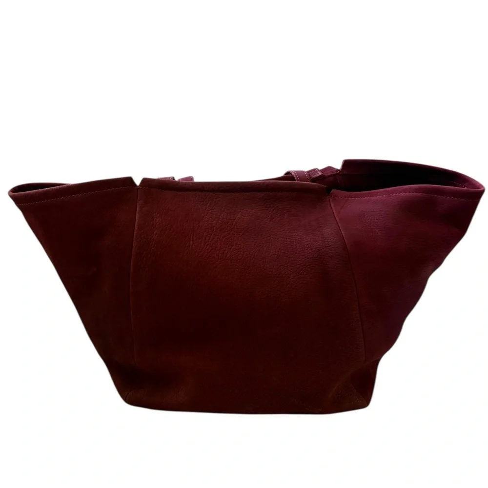 Madewell Slouchy Suede Carry All Shoulder Tote in Pinot Noir - Picture 12 of 15